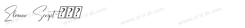 Eleanor Script字体转换